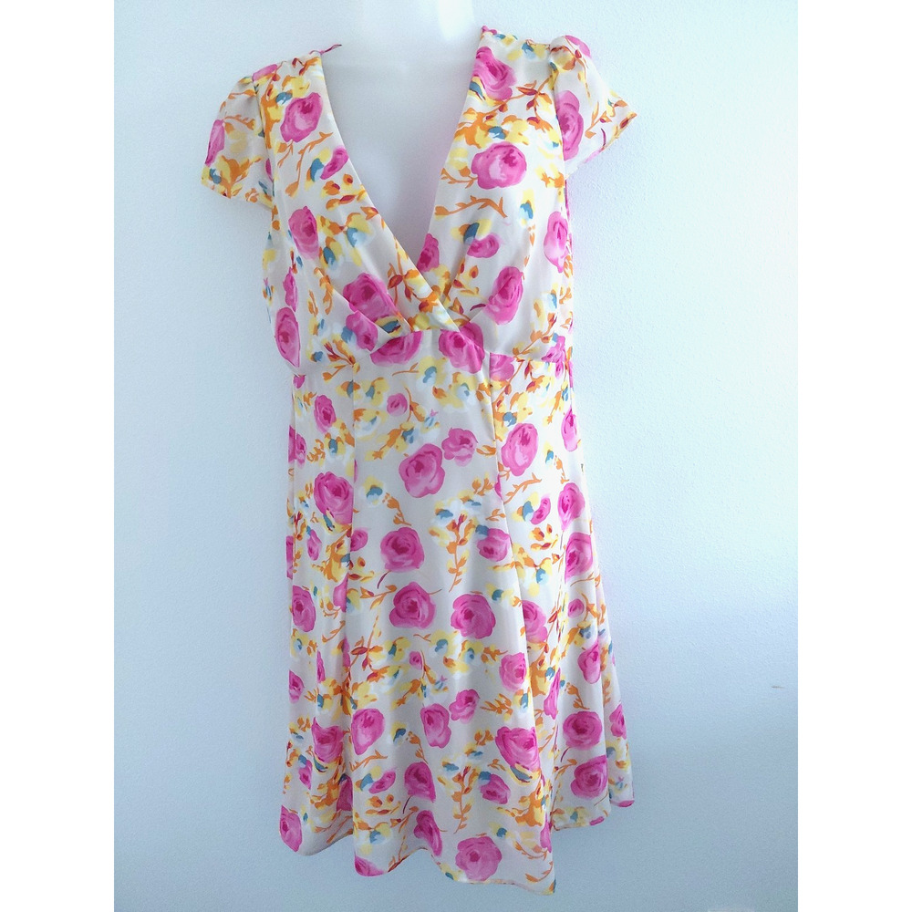 NEW VTG Y2K Betsey Johnson Grunge Babydoll Dress 12 Girly Romantic Floral Pink
